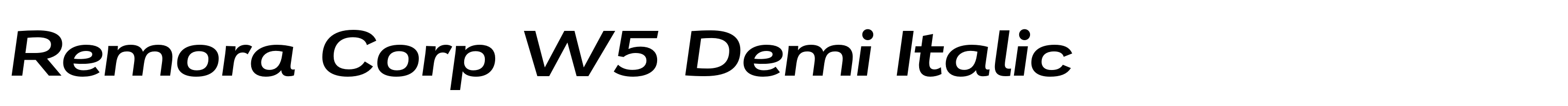Remora Corp W5 Demi Italic